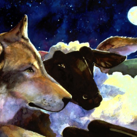 The Wolf Shall Dwell with the Lamb
22x30
SOLD - Private Collector in Iowa